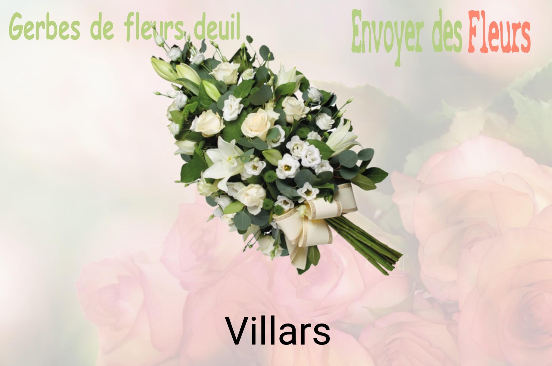 Gerbe de fleurs de deuil livrée à Villars